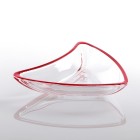 Dippschälchen rot 17,5cm 3eckig 