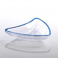 Dippschälchen blau 17,5cm 3eckig 