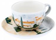 Tasse mit Untere " Siena" handbemalt Teetasse mU