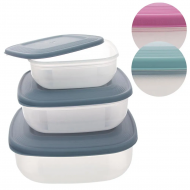 Vorratsdosen, 3er Set, 0,5 L/1,0 L/1,5 L 