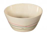 Obst- Salatschale Bambus Ø25cm Linien 