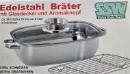 ES-Vierkantbräter 8l m. Aromadeckel 