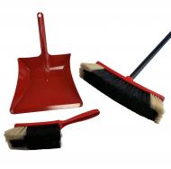 Stubenbesen m. Stiel +  Kehrschaufel 