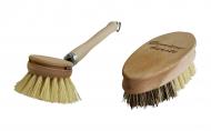 Spülbürste+ Gemüsebürste Holz Naturfaser 