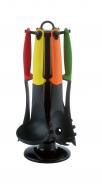 Küchenhelfer-Set 6-tlg auf Ständer bunt 