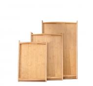 Tablett - Set 3tlg Bambus 