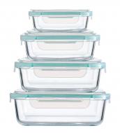 Vorratsdosen- Set 4tlg. Glas /Kunststoff 