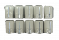 10 St. Scheibengardinenhaken transparent 