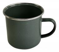 Emaille-Tasse 300ml grau 