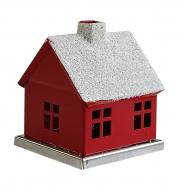 Räucherhäuschen "Echt Erzgebirge"rot rot
