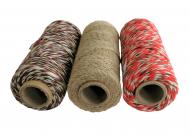 3 Rollen Bindfaden je 60m bzw. 100g 