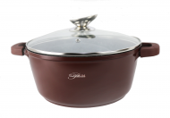 Aluguss Kochtopf 24cm burgund  Induktion 24cm