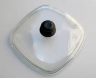 SIMAX Glasdeckel 28x28cm mit Knopf 
