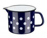 Milchtopf "Pünktchen" blau  10-12-14cm bitte wählen Sie