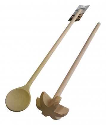 2er Set Holzquirl 50cm + Holzlöffel 50cm 