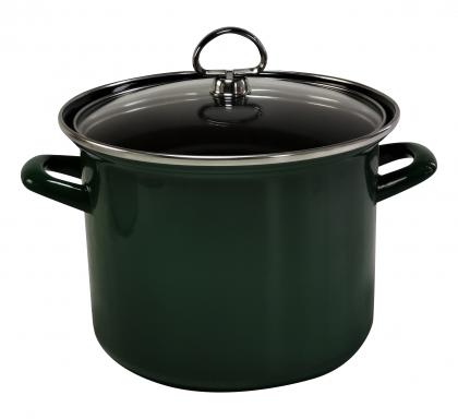 Schwerter Email Gemüsetopf 20cm grün 