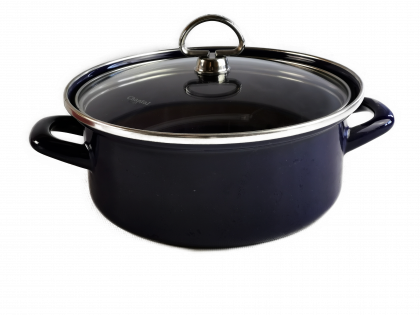 Schwerter Email Bratentopf 24cm blau 