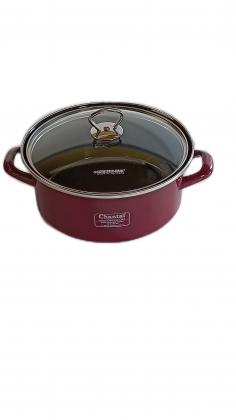 Schwerter Email Bratentopf 24cm bordeaux 