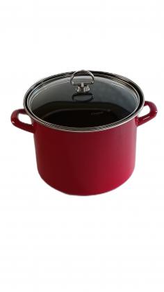 Schwerter Email Gemüsetopf 24cm rot 
