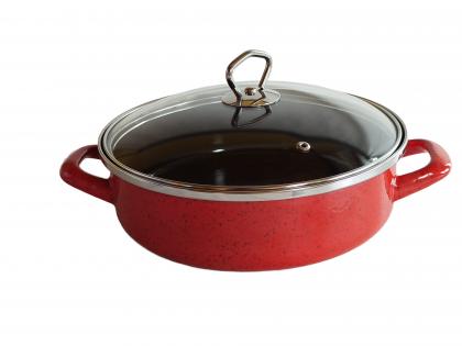 Schwerter Servierpfanne 24cm keramikrot 