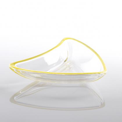 Dippschälchen gelb 17,5cm 3eckig 