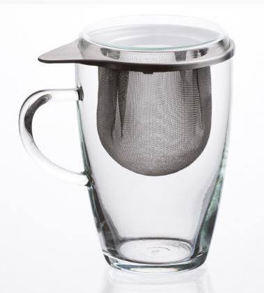 SIMAXTeeglas "Lyra" m. Metallsieb 