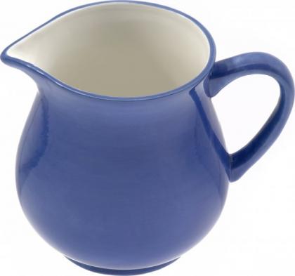 Keramikkrug 1,0l "blau/weiß" 