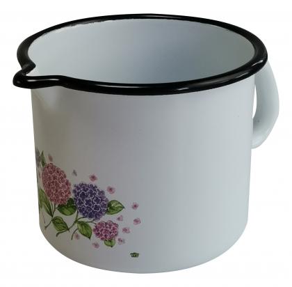Milchtopf 12cm Dekor "Hortensie" 12cm