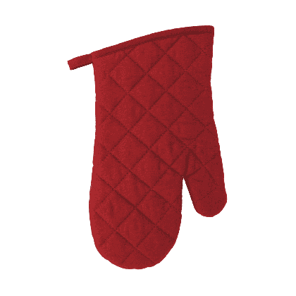 Grillhandschuh lang grau/bordeaux 