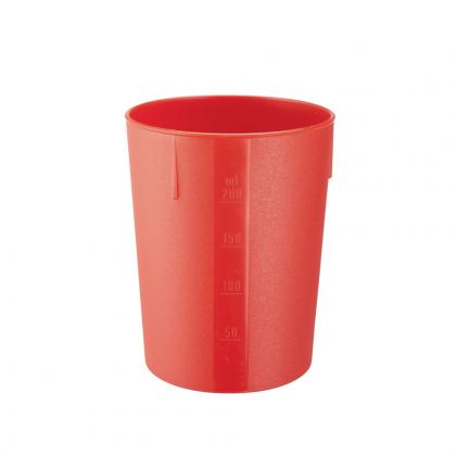 Trinkbecher 200ml rot stapelbar rot