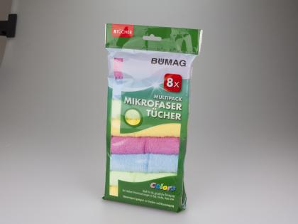 Mikrofasertücher 8tlg. 4 Farben 