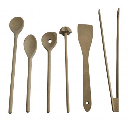 Küchenhelfer- Set 6 -tlg Buchenholz 