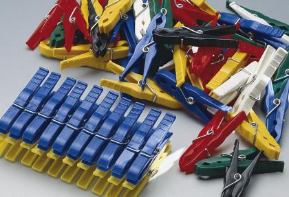 50 Stück Wäscheklammern aus Luran 