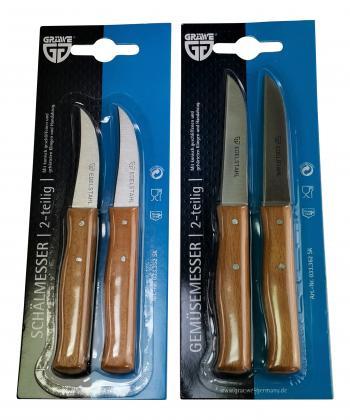 2 St. Küchenmesser + 2 St. Schälmesser 