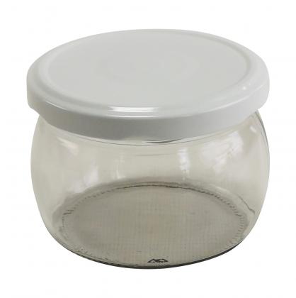 16 Stück Sturzglas 230ml  m. Deckel 82mm 