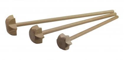 3 Stück Helo Holzquirle 22-26-30cm 