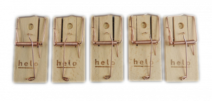 Helo 5 Stück Mausefallen  5x10cm 