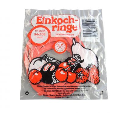 10 Stück Rillenglasringe 94x108mm 