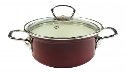 Bratentopf 16cm Eco-Ceramic, bordeauxrot 16cm