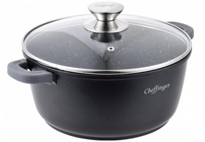 Aluguss Kochtopf 32cm schwarz 