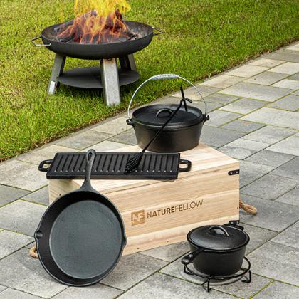 Dutch Oven Kochtopf-Set 9-teilig 