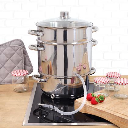 Fruchtentsafter 4tlg Edelstahl 