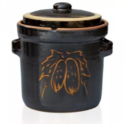 Rumtopf Steinzeugtopf 4l m. D. "Gurke" 4l - Gurke