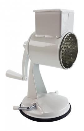 Reibemaschine mit Trommel und Saugfuß 