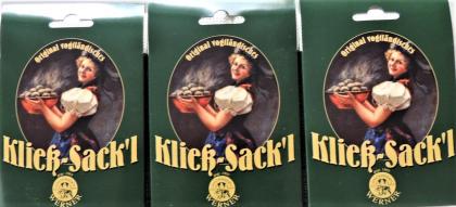3 Stück Kloßsäcke gestrickt, mit Rezept 