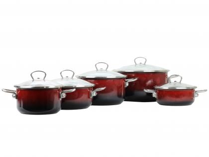 Kochtopf-Set Premium Ombre Red  4tlg. Set-4tlg
