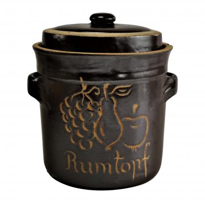 Rumtopf Steinzeugtopf 4l mit Deckel 4l - Rumtopf