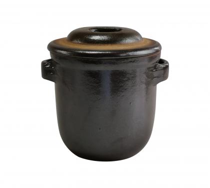 Steinzeugtopf 4 Liter mit Auflagedeckel 