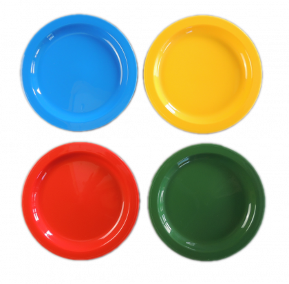 Waca Teller,flach 215mm PP blau 