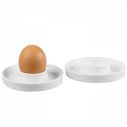 Eierbecher 2er Set weiß 